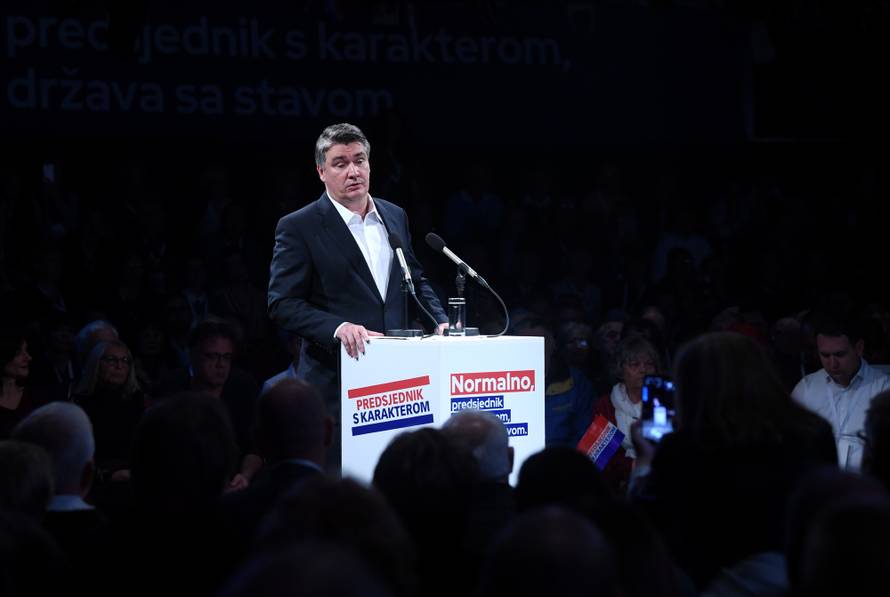 Zagreb: Predizborni skup Zorana Milanovića u Tvornici kulture