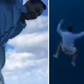 VIDEO Čudom preživio! Skočio u ocean pun morskih pasa s visine od 32 metra: 'Puno smo pili...'