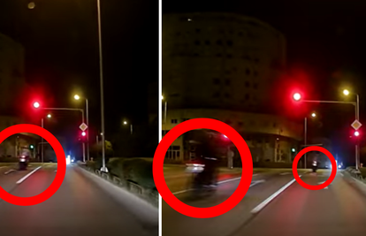VIDEO Nevjerojatna snimka iz Splita, dva motora jure kroz crveno: 'Evo kako se ovdje vozi'
