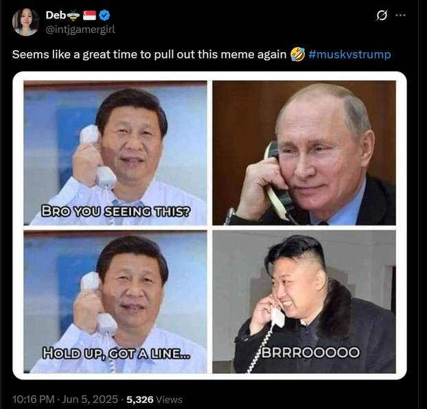 FOTO Društvene mreže  'gore' zbog svađe Trumpa i Muska. Pogledajte najbolje objave...