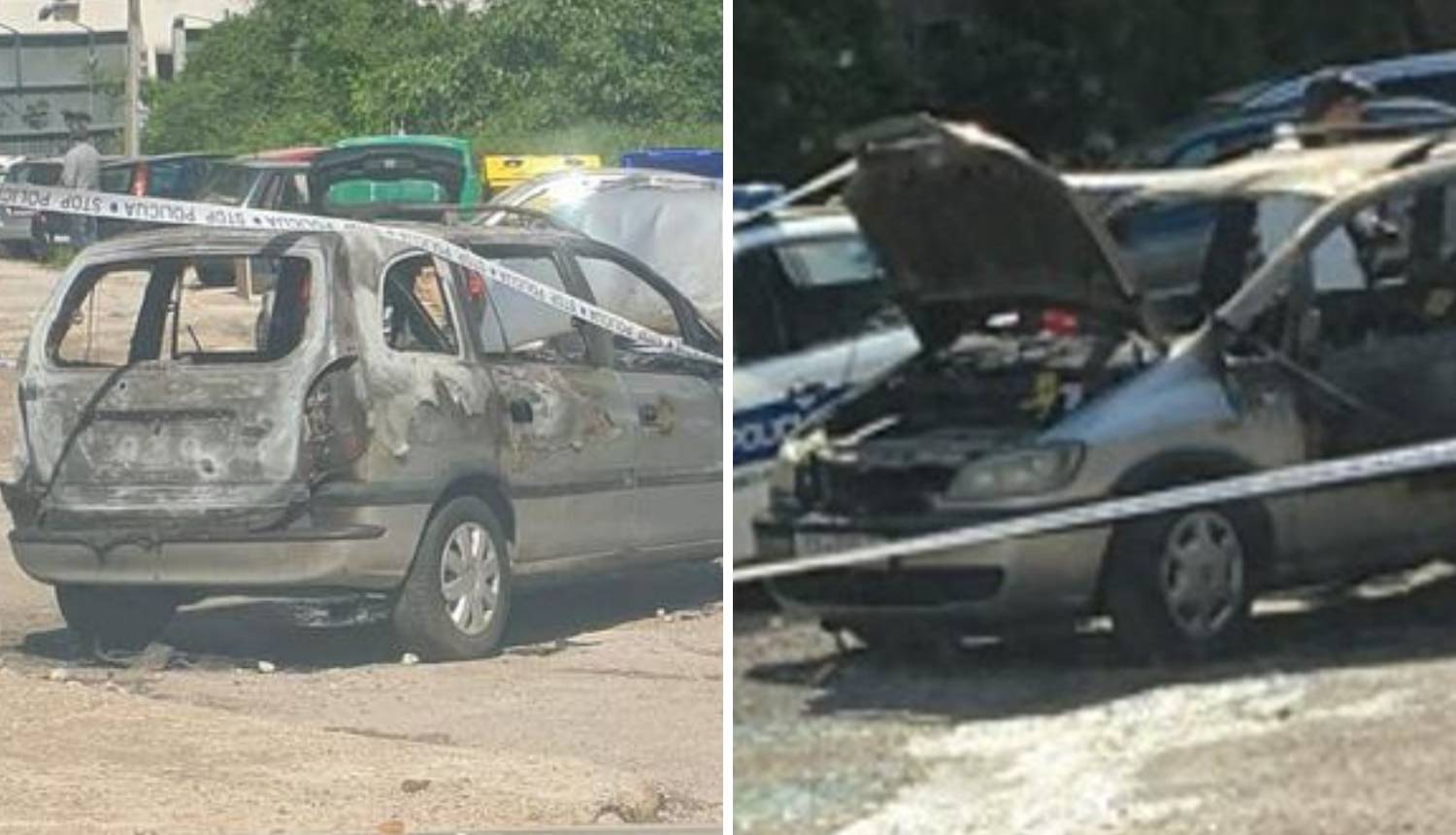 U Splitu su usred noći zapalili auto inspektoru krim policije