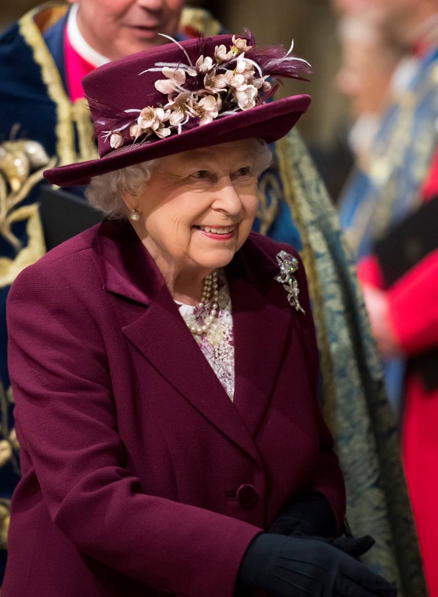 Britain's Queen Elizabeth attends the Commonwealth Service at Westminster Abbey in London