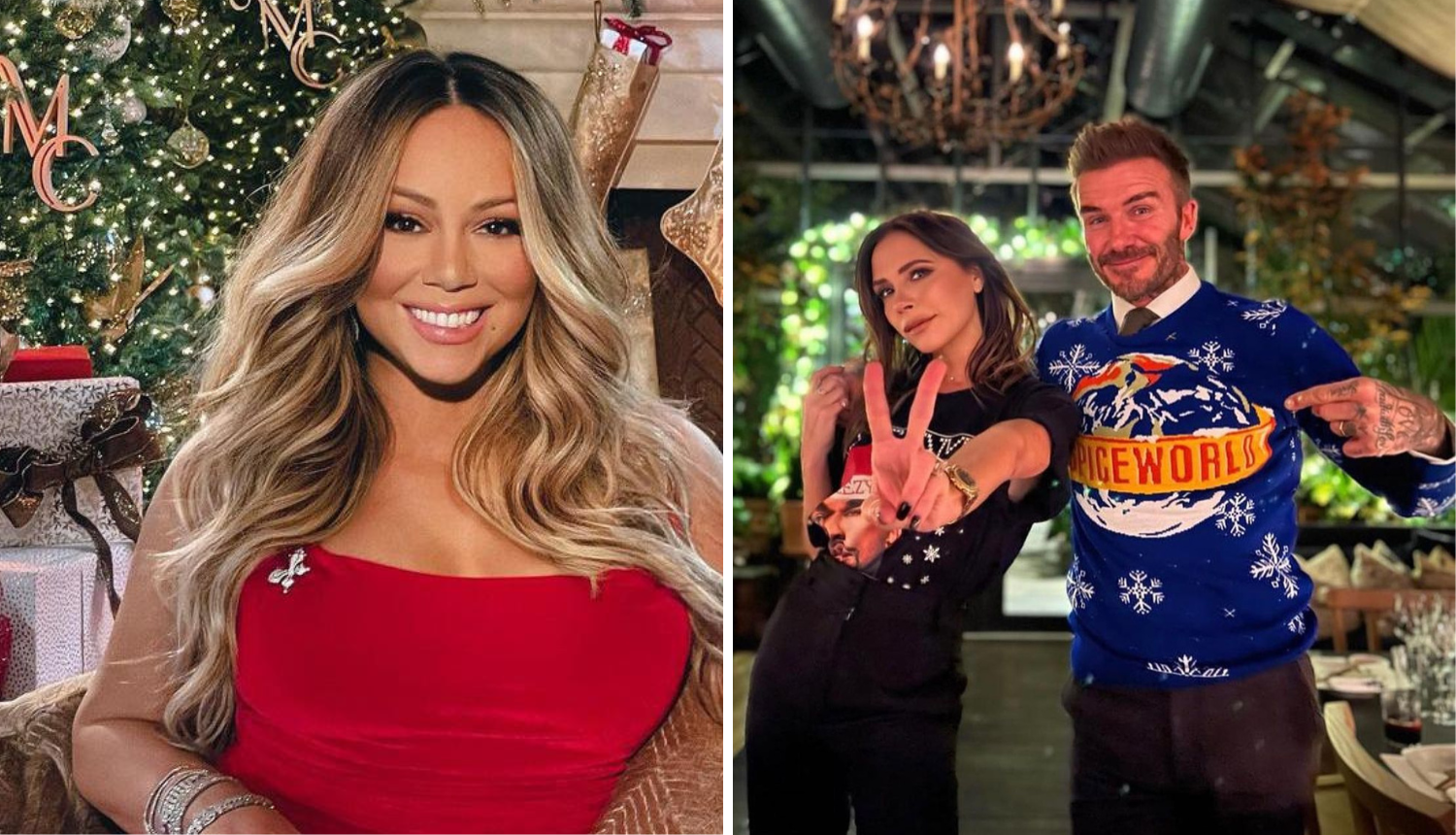 Beckham pjevao božićni hit, Victoria snimala, a javila se i Mariah Carey: 'Ljudi, volim vas'