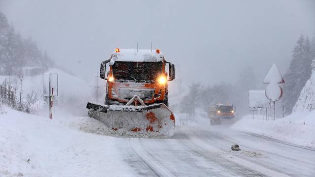 Snježno nevrijeme u Gorskom kotaru