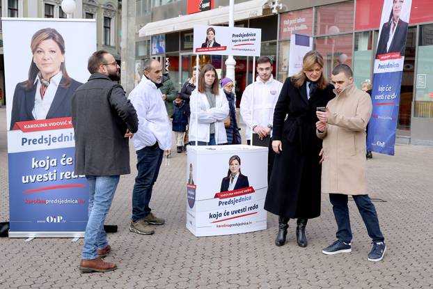Zagreb: Karolina Vidović Krišto počela s prikupljanjem potpisa za predsjedničke izbore