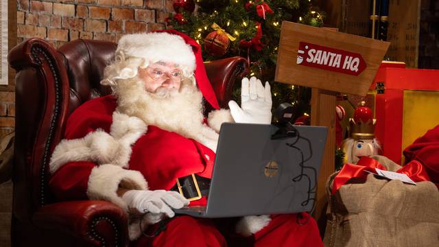 Djed Božićnjak ove godine s djecom će komunicirati putem video poziva