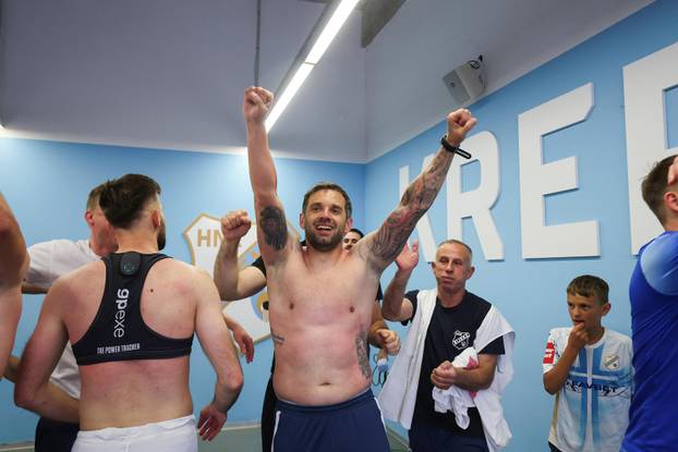 Igrači Rijeke slave osvajanje prvenstva Hrvatske