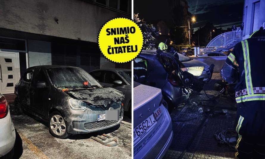 VIDEO U Zagrebu su gorjeli auti