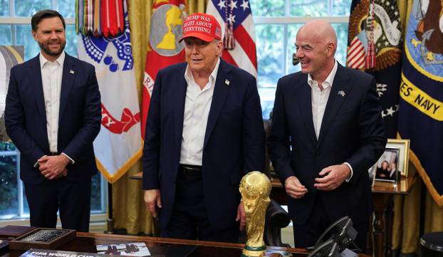 U.S. President Trump makes an announcement on 2026 FIFA World Cup, at the White House