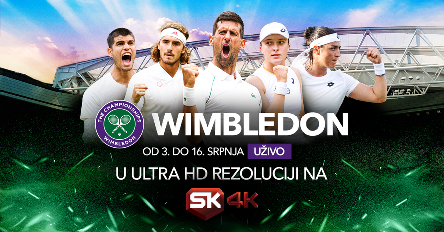 Uz Telemach na Sport Klubu Wimbledon u 4K rezoluciji i vrhunska sportska događanja