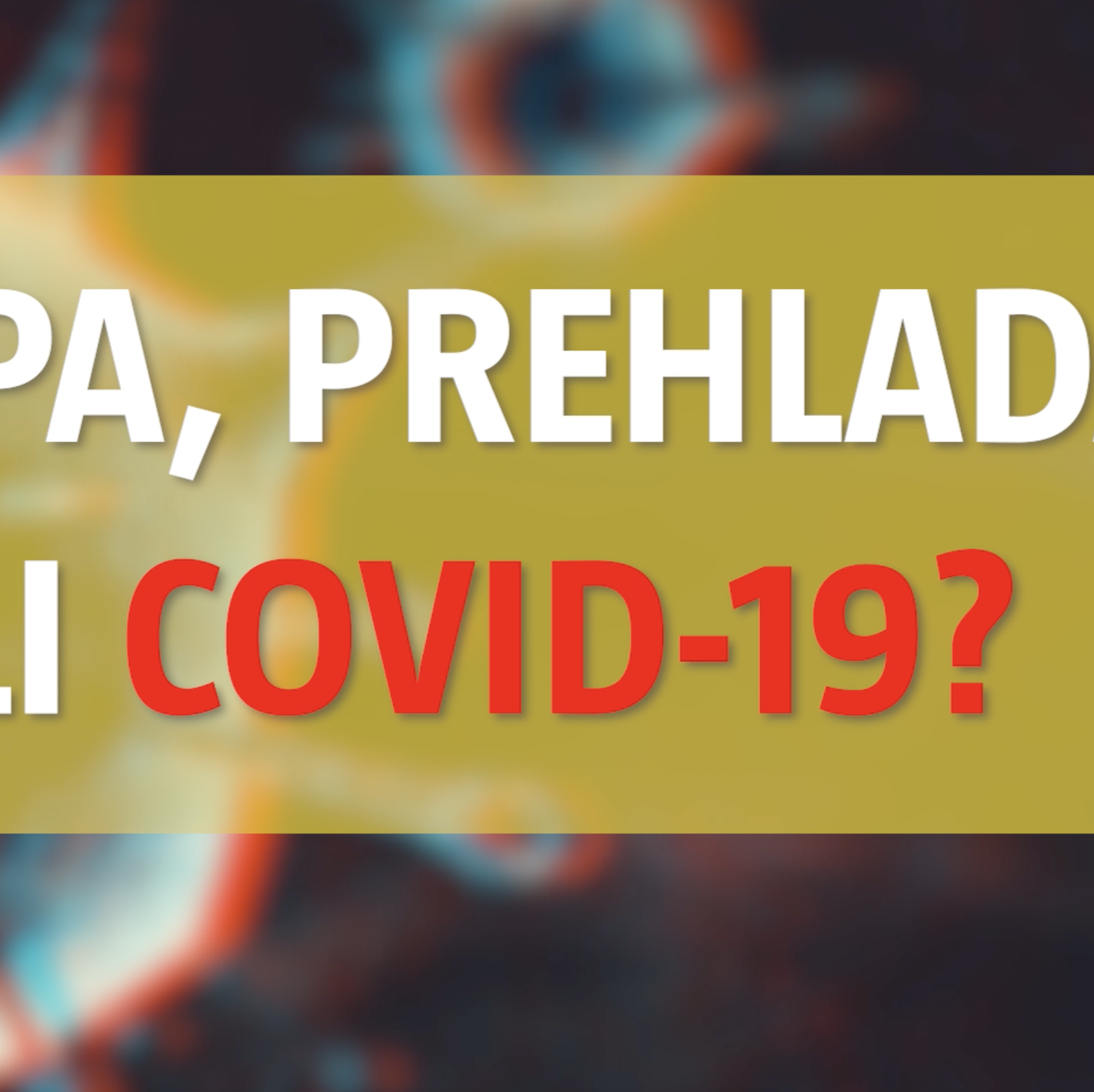 Gripa, prehlada ili Covid-19? Evo kako prepoznati simptome