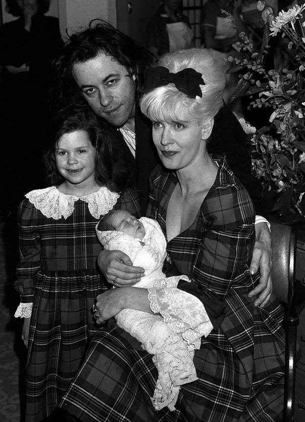 Bob Geldof and Paula Yates