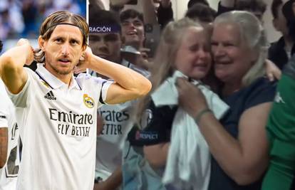 VIDEO Opet je pokazao klasu! Modrić rasplakao djevojčicu s hrvatskom zastavom u Sevilli