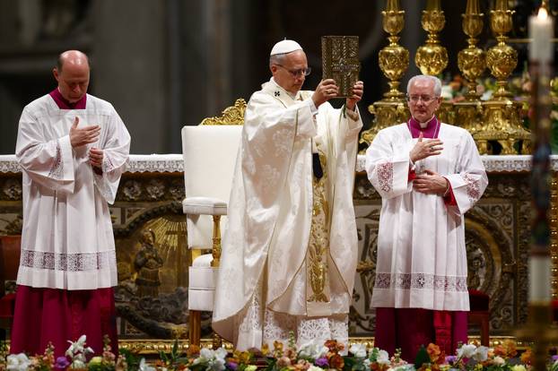 The Easter Vigil in Saint Peter's Basilica at the Vatican
