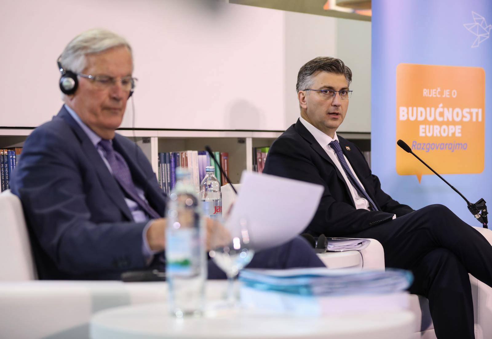 Zagreb: PlenkoviÄ i Michel Barnier na dijalogu s graÄanima BuduÄnost Europe