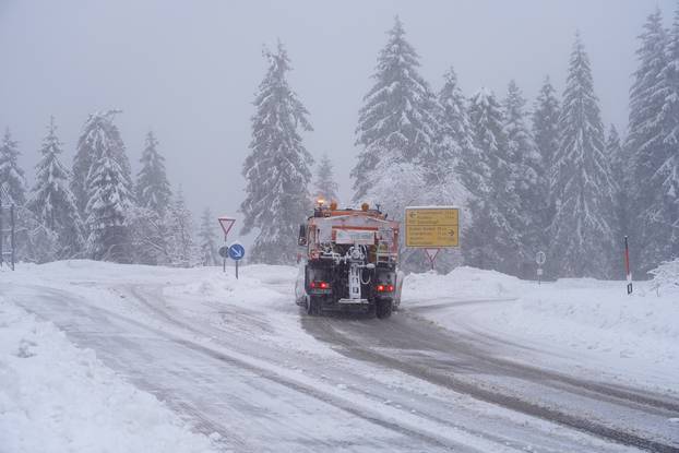 The onset of winter in the Black Forest