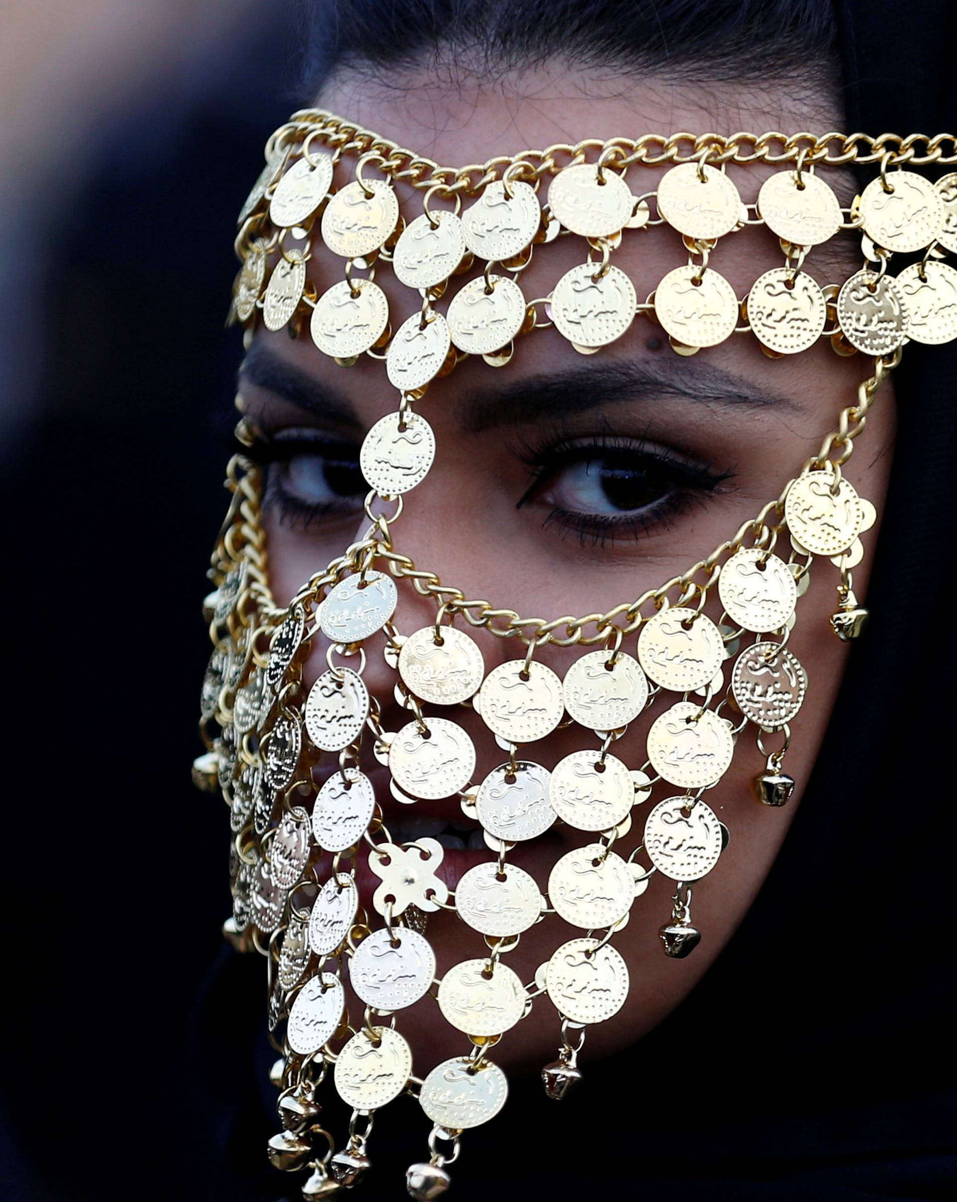 Woman attends Janadriyah Cultural Festival on the outskirts of Riyadh