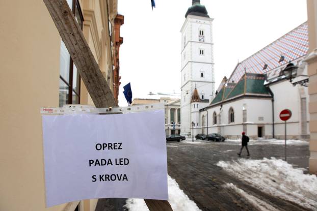 Zagreb: Stanari Gornjeg grada žale se na neo?iš?ene ulice od snijega
