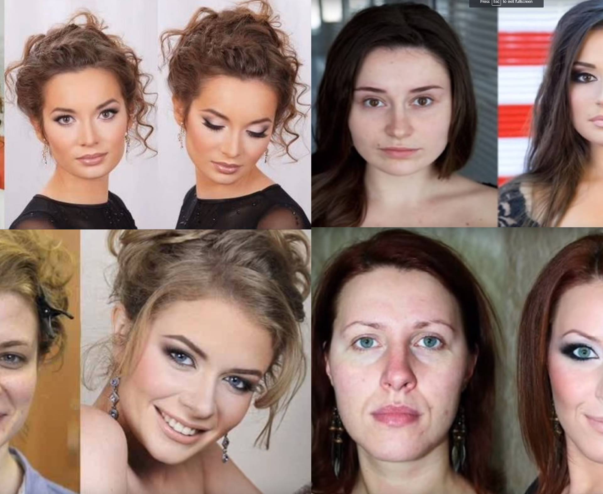 Nevjerojatne preobrazbe - žene prije i poslije stavljanja šminke