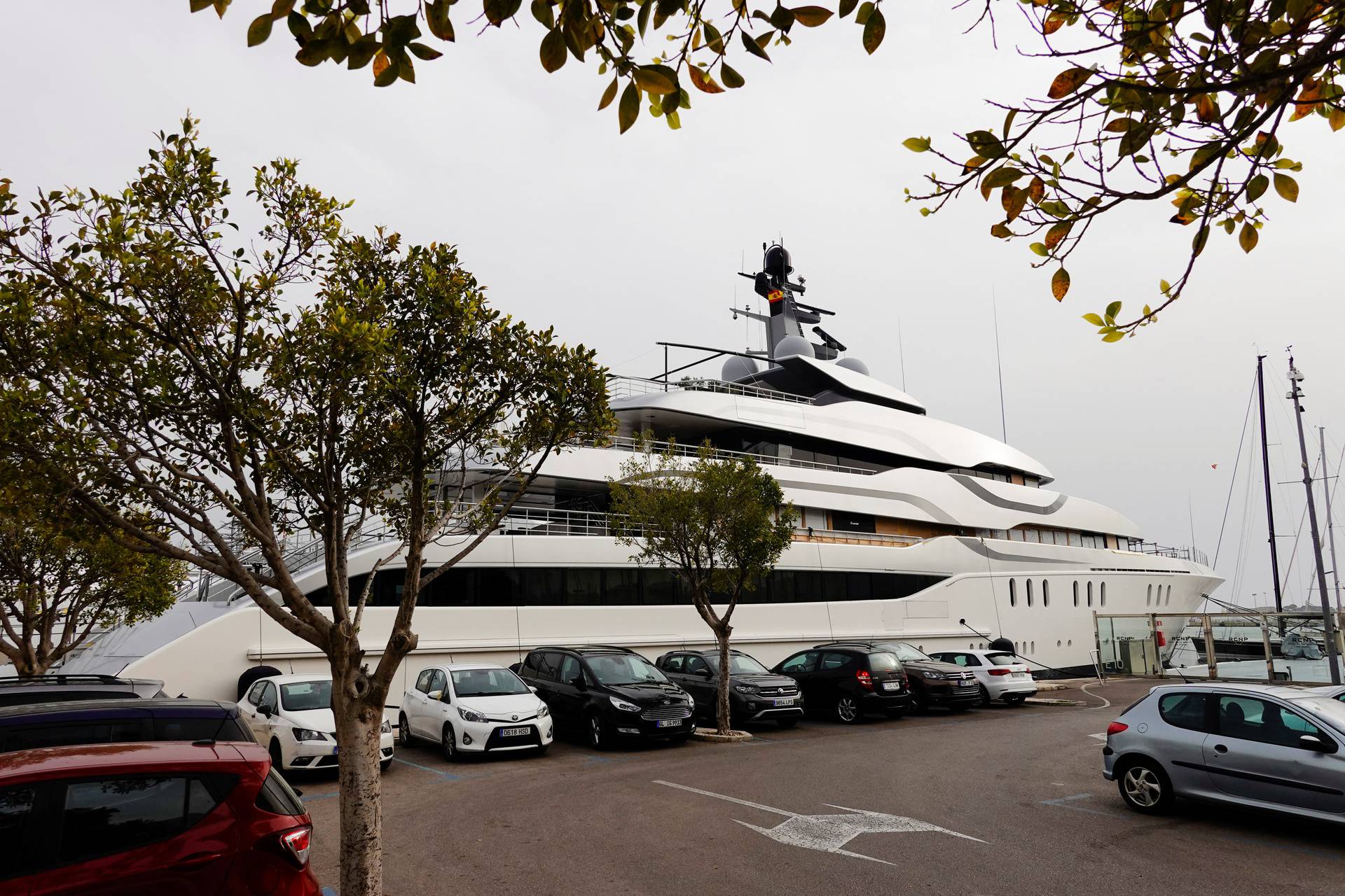 The yacht called "Tango" owned by Russian billionaire Viktor Vekselberg is seen at Palma de Mallorca Yacht Club