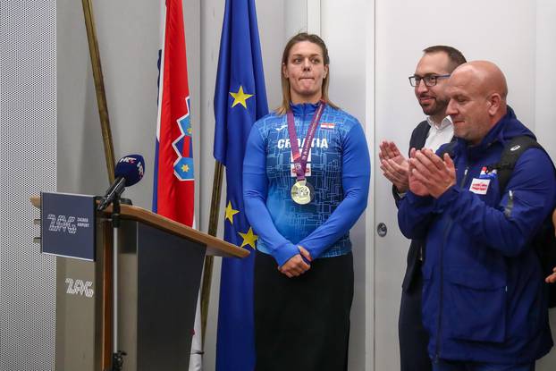 Zagreb: Sandra Elkasević vratila se s natjecanja u Rimu gdje je osvojila zlatnu medalju