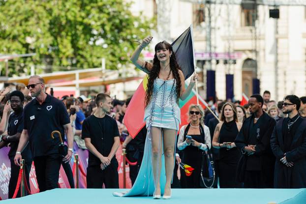 Eurovision Song Contest's 'Turquoise Carpet' event in Vienna