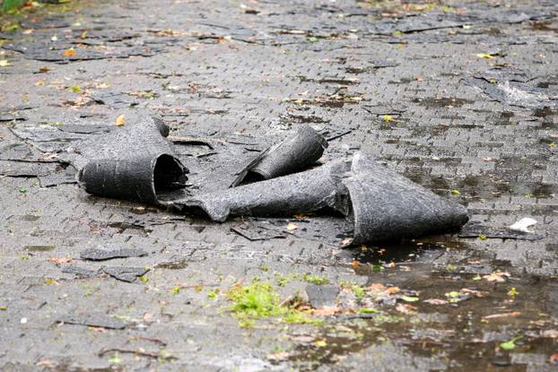 Zagreb: Usljed  jakog nevremena oštećen i Dom Dražena Petrovića