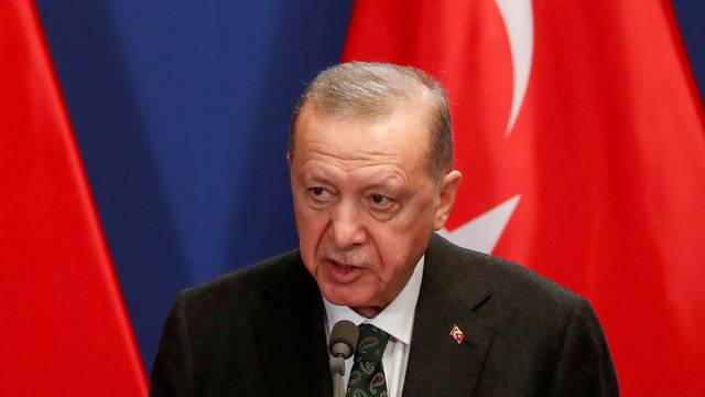 FILE PHOTO: Turkish President Recep Tayyip Erdogan visits Budapest