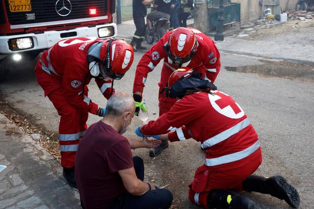 Wildfire in Kryoneri near Athens