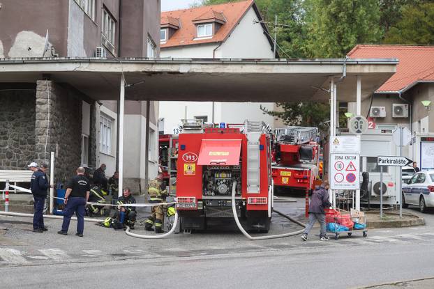 Zagreb: U Vinogradskoj bolnici došlo je do manjeg požara 
