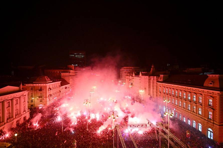 Zagreb: Docek broncanih rukometasa