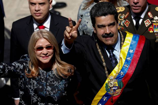 FILE PHOTO: Venezuela's President Nicolas Maduro during his arrival for a special session of the National Constituent Assembly to present his annual state of the nation in Caracas