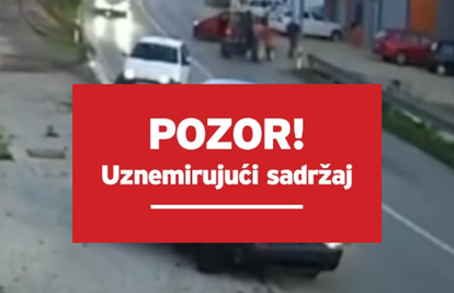 ŠOKANTNA SNIMKA Izazvao je sudar u BiH. Izašao i potukao se. Sin sjeo u auto i gazio ljude
