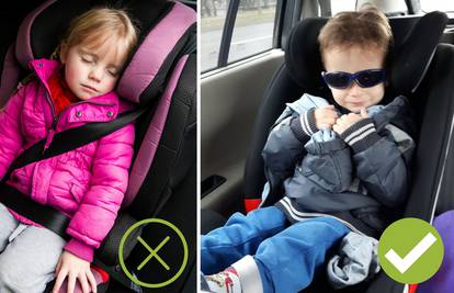 Nikad ne stavljajte djecu u autosjedalicu u zimskoj jakni!