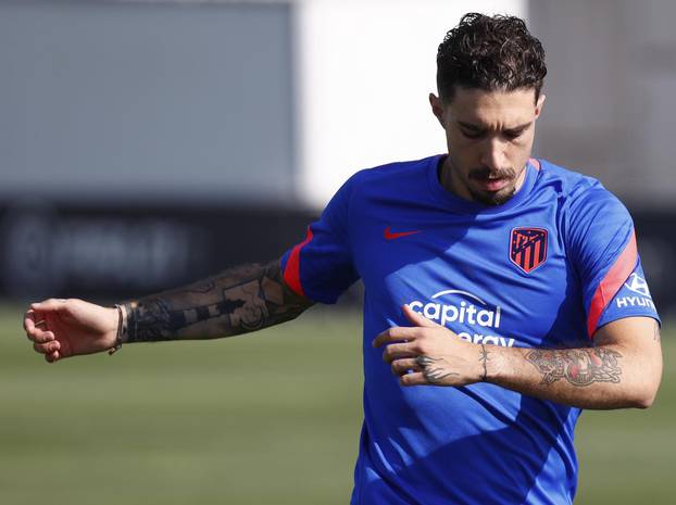 ATLETICO DE MADRID TRAINING SESSION.