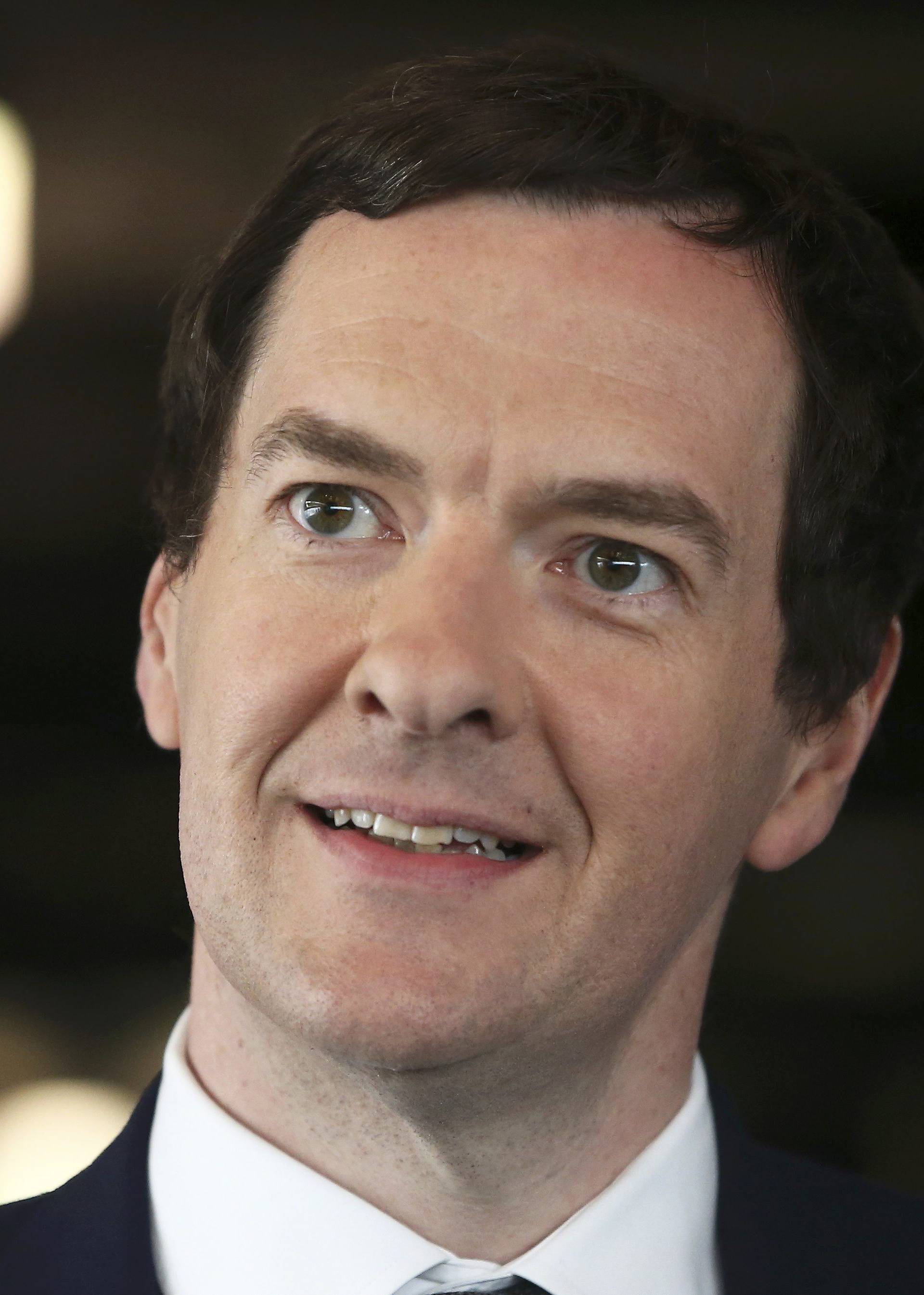  Britain's Chancellor of the Exchequer, George Osborne, speaks at The Times CEO summit in London