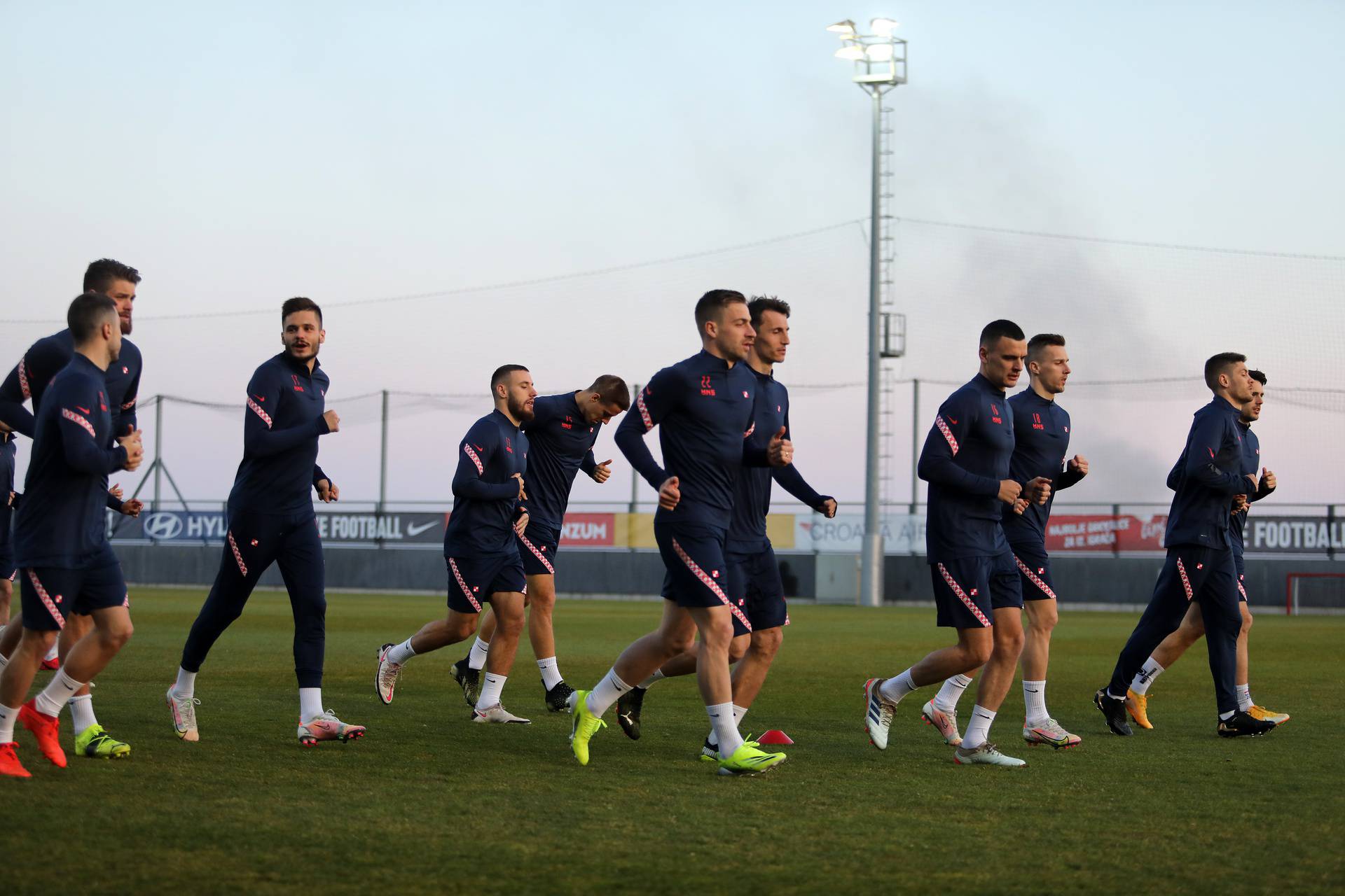 Rijeka: Trening Hrvatske nogometne reprezentacije na stadionu Rujevica