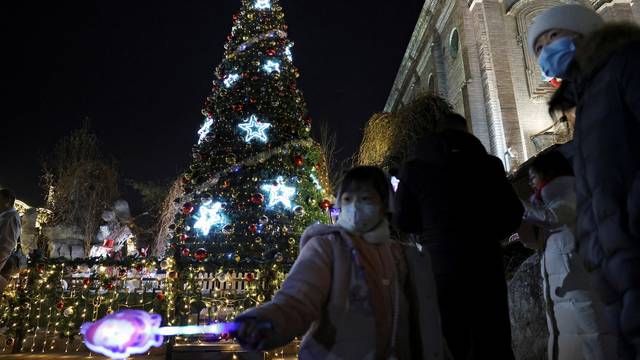 FILE PHOTO: Christmas Eve mass at Catholic church in Beijing