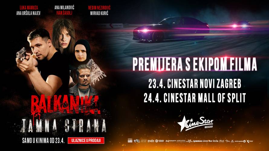 Zvijezde filma „Balkanika: Tamna strana“ stižu u CineStar – od 24. travnja u kinima!