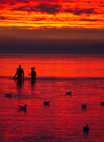 Morning at the Baltic Sea