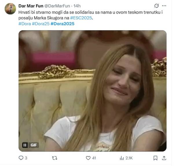 FOTO Pljušte reakcije nakon Dore, ovo su memovi: 'Tko ovo pušta? Što je s glasom? A ton?'