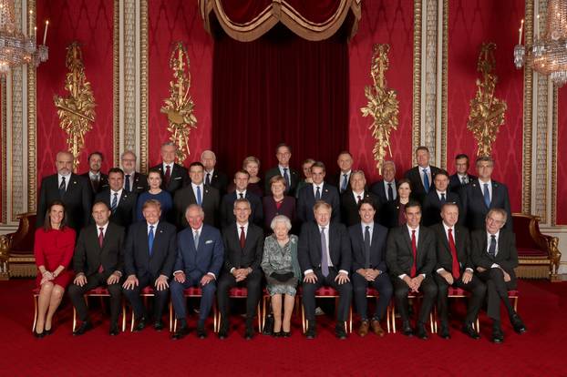 Group photo before NATO summit in London