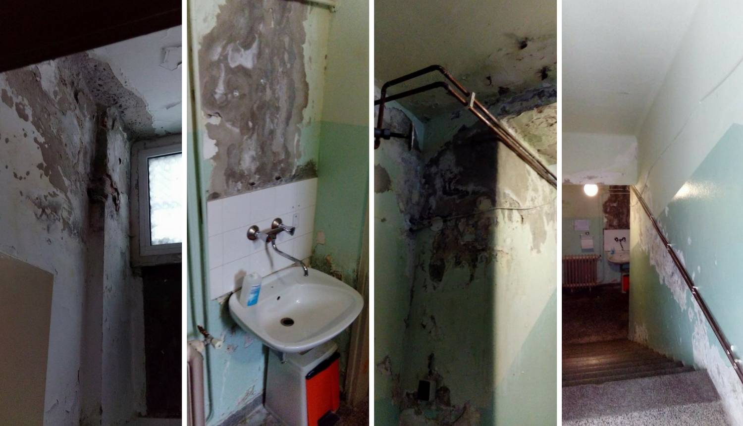 Strava u toaletu KBC-a Osijek: Vlaga, hrđa, otpadaju pločice...