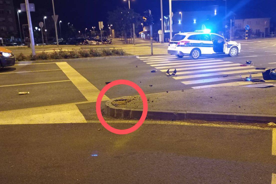 Zadar: Pijan se kombijem zabio u semafor, poginuo mu je pas