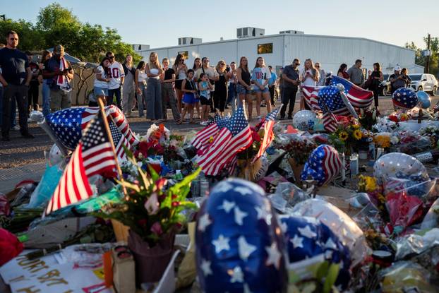 People mourn following the fatal shooting of conservative activist Charlie Kirk