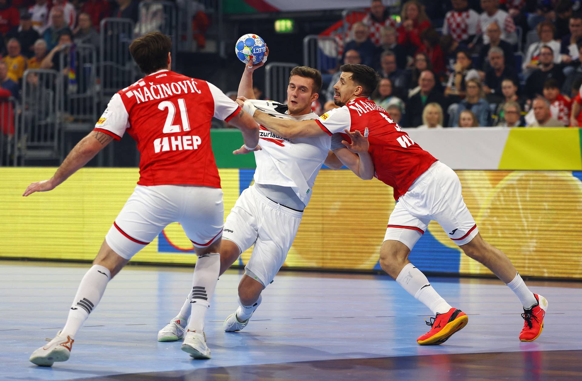 EHF 2024 Men's European Handball Championship - Preliminary Round - Group B - Croatia v Austria