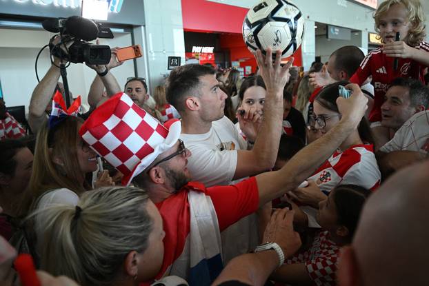 Velika Gorica: Doček hrvatske nogometne reprezentacije