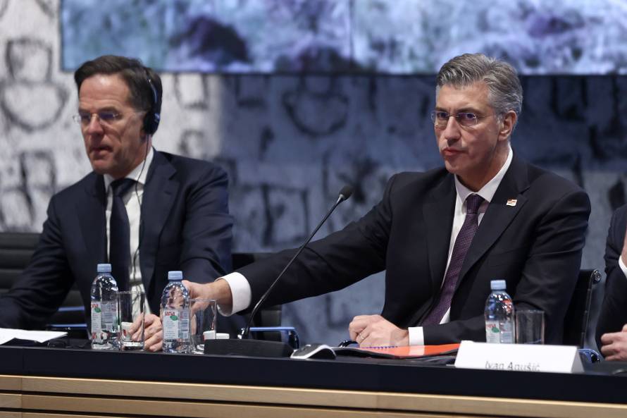 Zagreb: Glavni tajnik NATO-a, Mark Rutte u pratnji Plenkovića sudjelovao na sastanku obrambene industrije