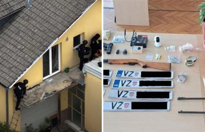 VIDEO Policija upala u kuću lopova u Varaždinu: Našli oružje i ukradeni Audi od 110.000 €