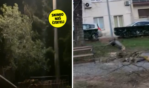 VIDEO Jaka bura nosi sve pred sobom u Kninu: Zatvorene su i autoceste za sva vozila...